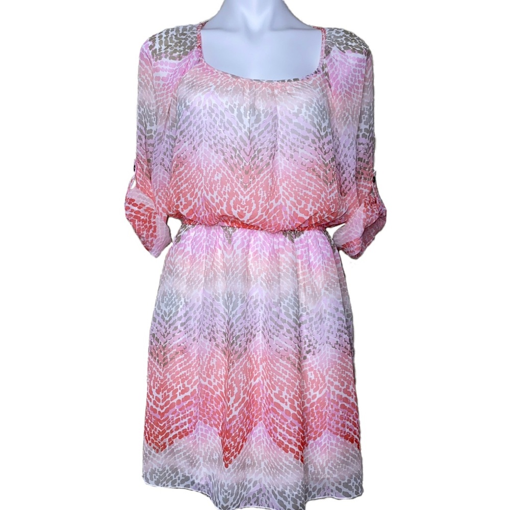 Pink snakeskin pattern dress